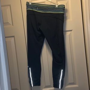 Lululemon leggings with patterned waist